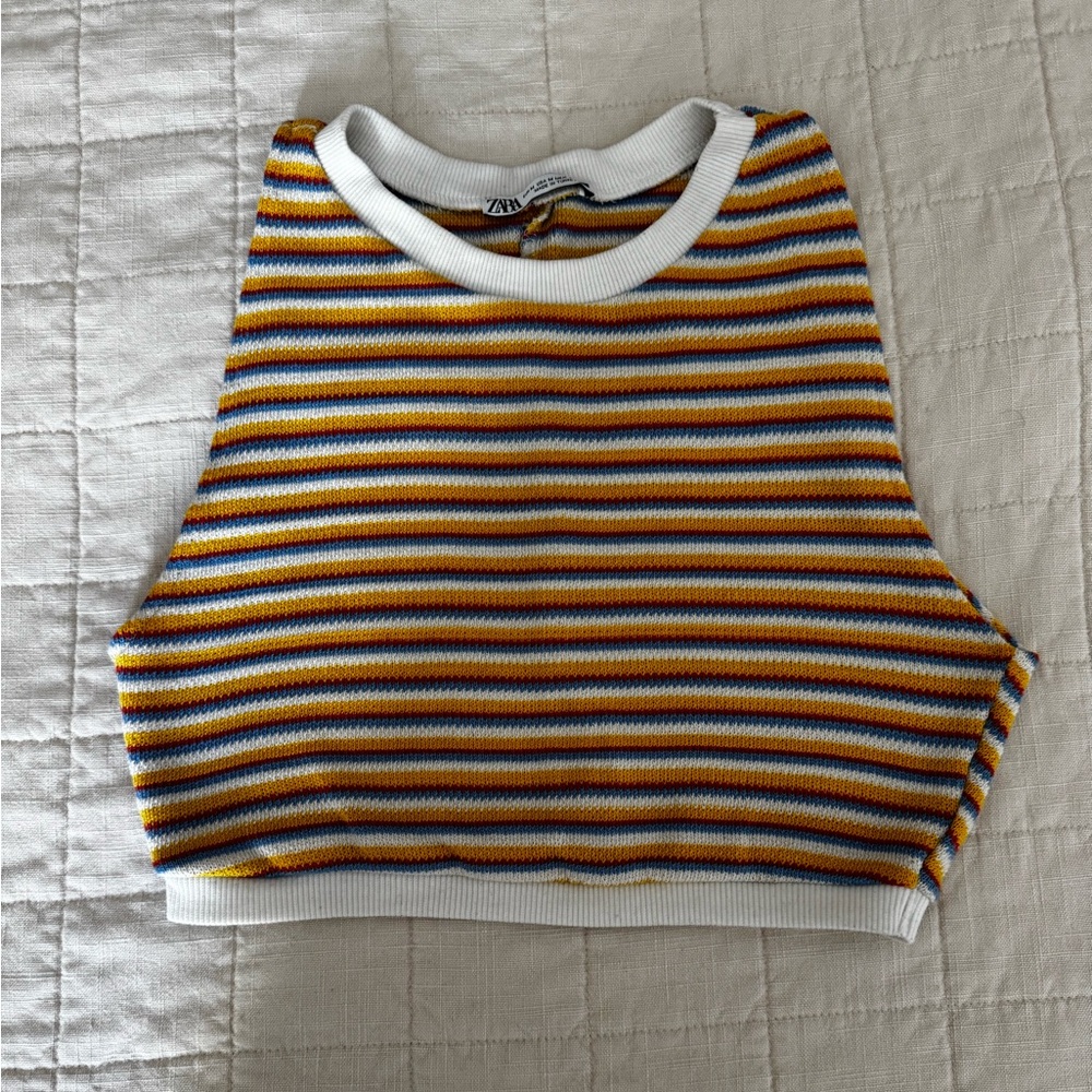 Zara crop tank top | size medium excellent preowned condition